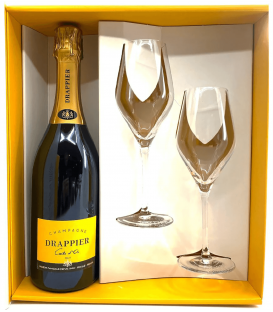 Mehr über Estuche Champagne Drappier Carte D`Or Brut  + 2 Copas