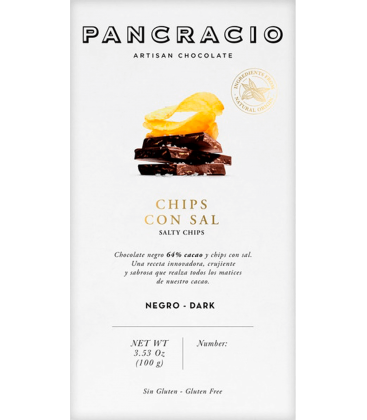 Tableta Pancracio Chips con Sal Negro 