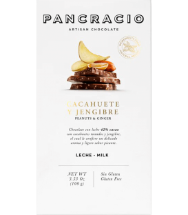 Milchschokoladen-Riegel Pancracio Cacahuete y Jengibre 
