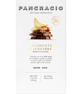 Más sobre Tableta Chocolate con Leche Pancracio Cacahuete y Jengibre 