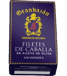 Filetes de Caballa en Aceite de Oliva 115gr Granbazán
